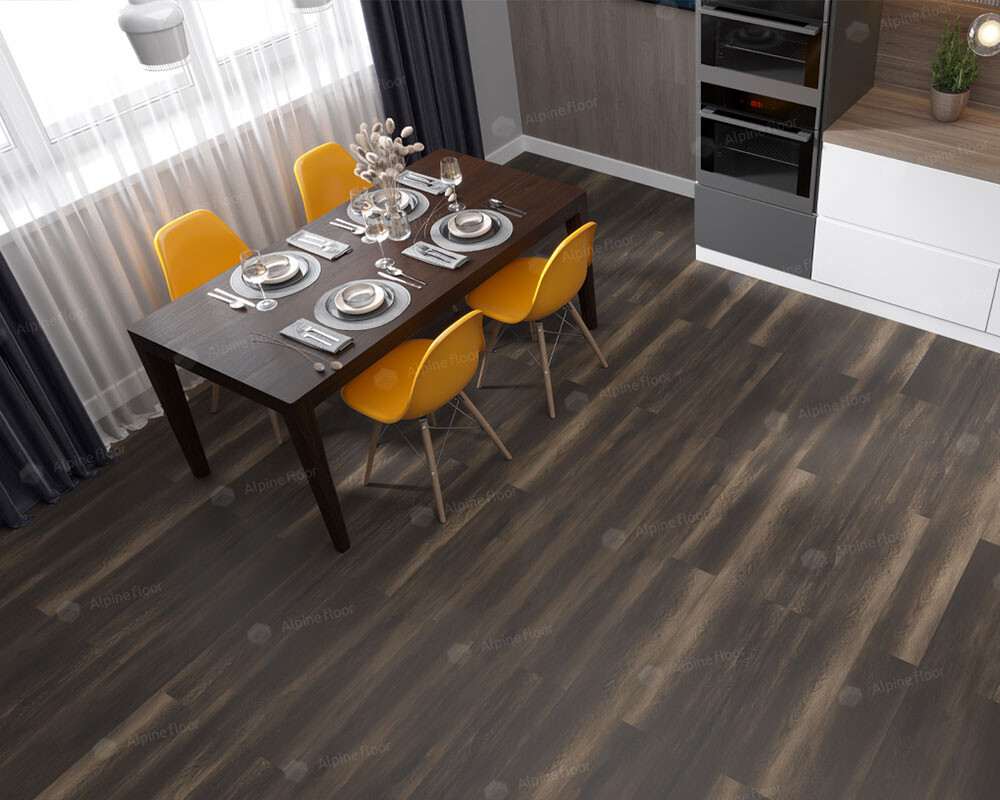 Alpine Floor Easy Line Кварцвиниловая плитка LVT Орех Темный ECO 3-13 PB 1219.2 х 184.15 х 3 mm