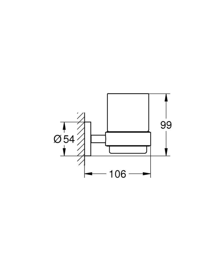 Grohe Essentials стакан для зубных щеток 40447001