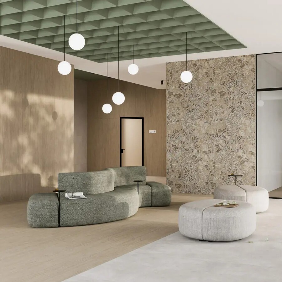 Керамический гранит Kerama Marazzi Прованс Люберон бежевый матовый обрезной 40x238,5x0,9 KM4024G0001R