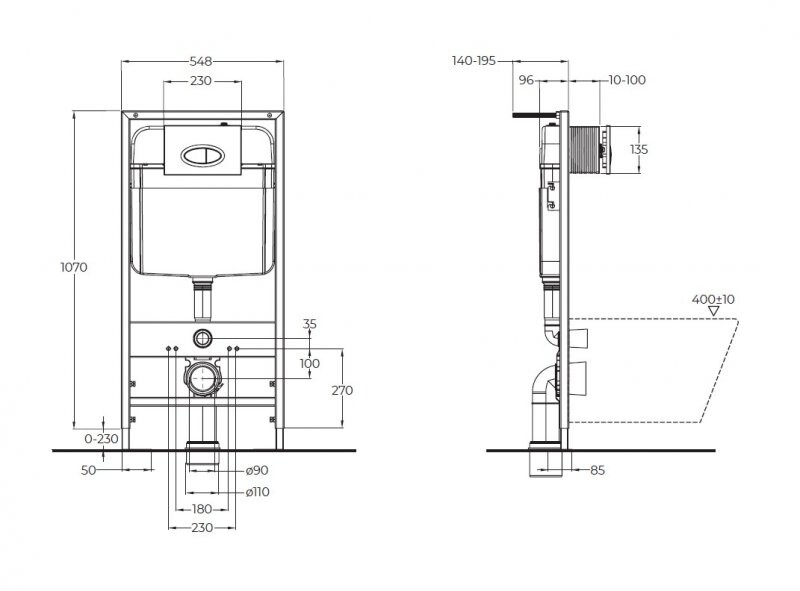 BelBagno инсталляция для подвесного унитаза BB026