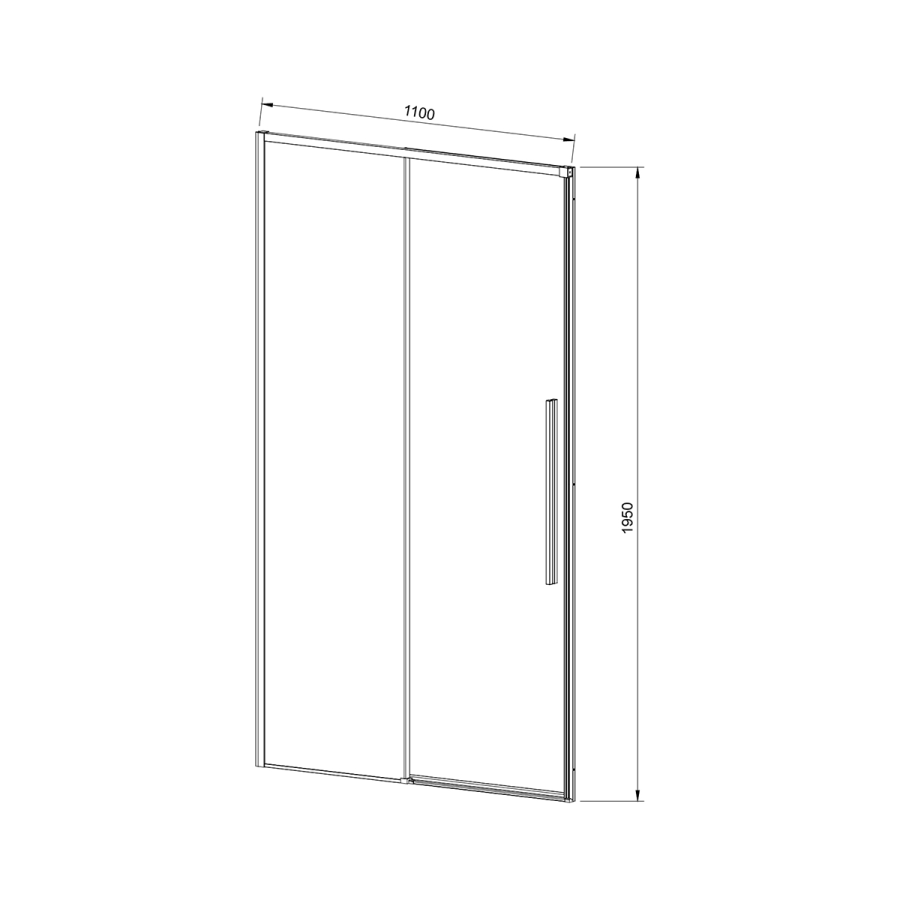 Vincea Slim-N душевая дверь 110 см хром VDS-4SN110CL