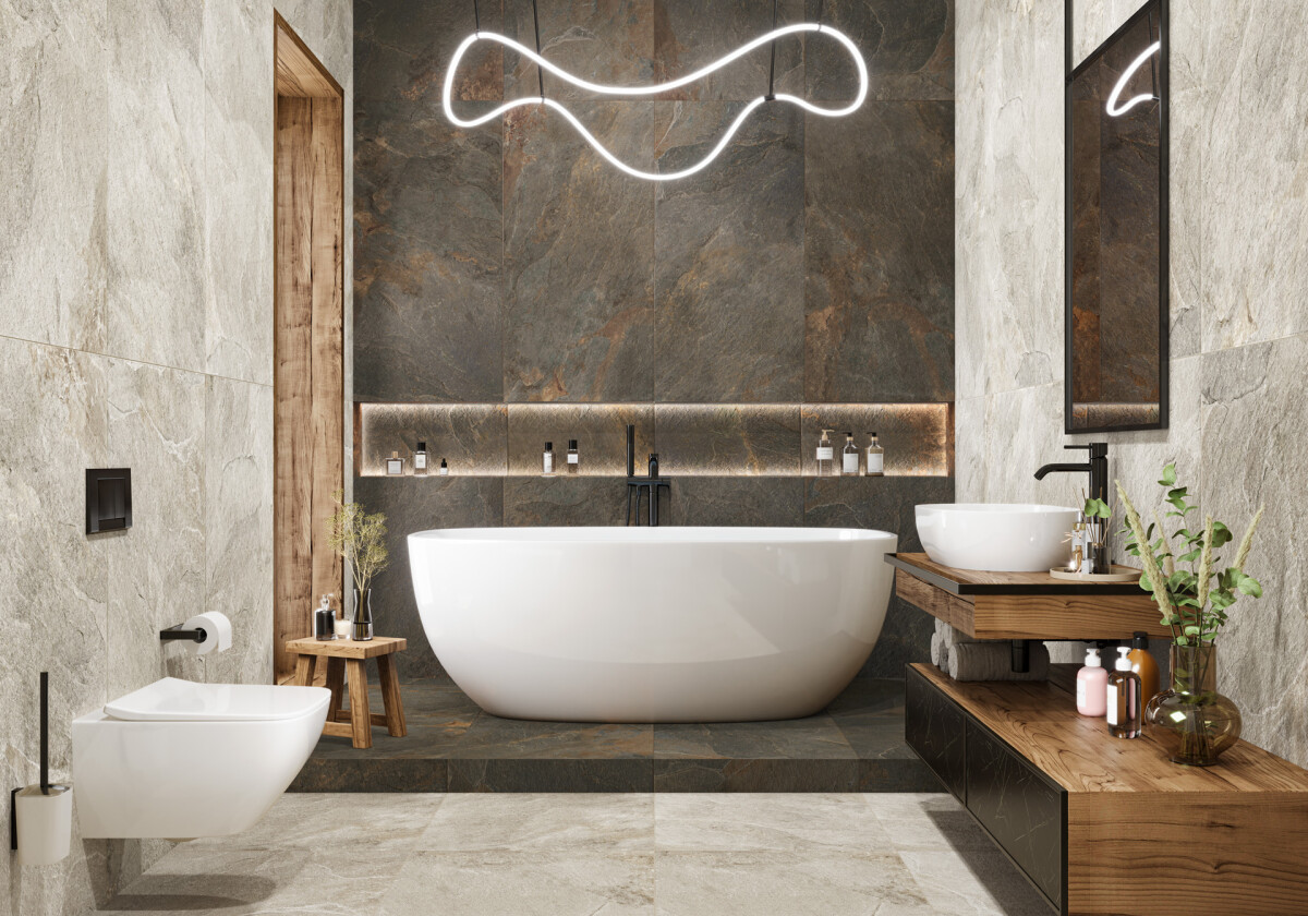 Delacora Stoncrete Сopper Керамогранит 600 x 1200 x 9.5 D120223L