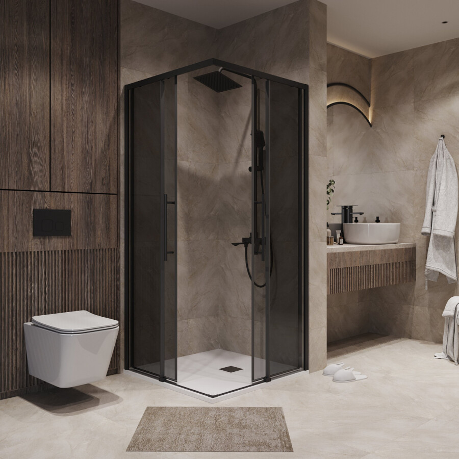 Душевой угол 90x90 Niagara Nova NG 2829-34BLACK
