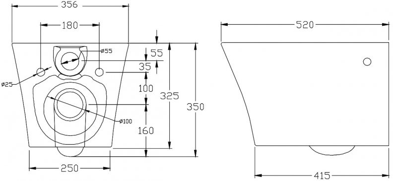 BelBagno FLY-R BB506CH унитаз подвесной