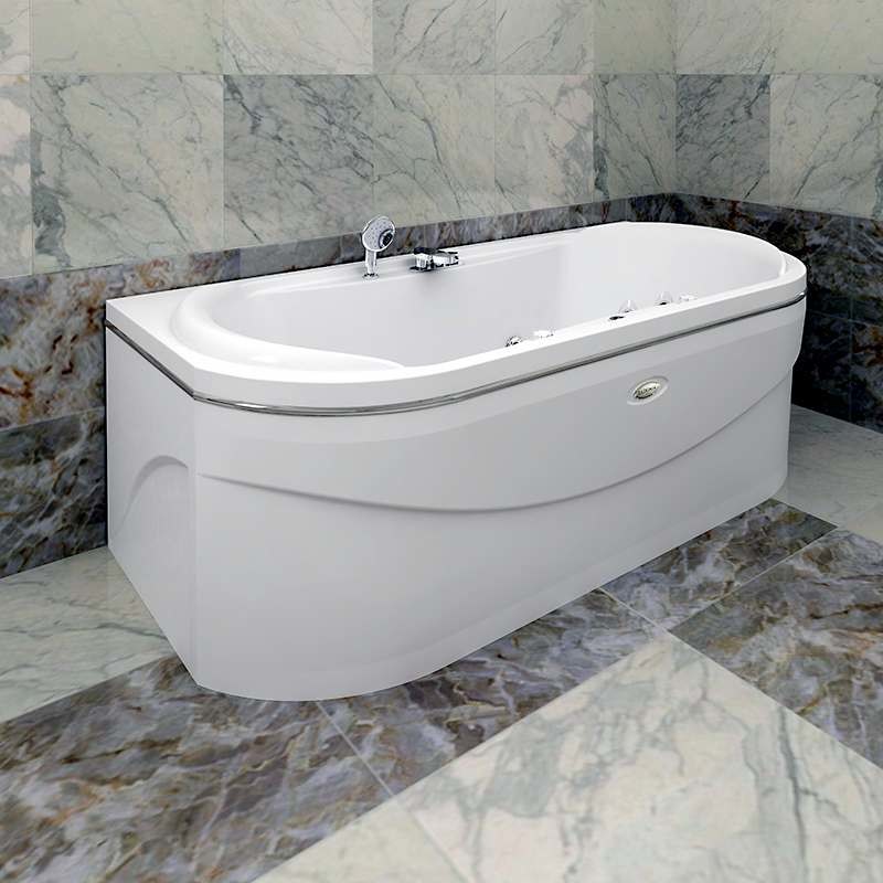 Radomir Титан Комфорт Bronze 200x100 см ванна акриловая прямоугольная c гидромассажем белая