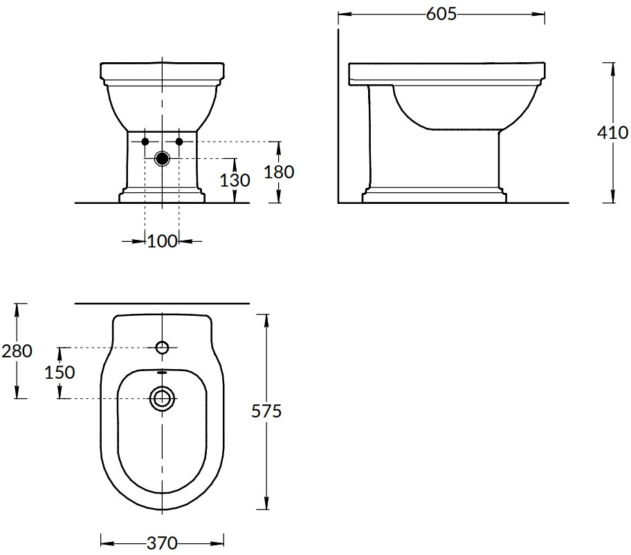 Kerama Marazzi Pompei биде напольное PO.bidet.01