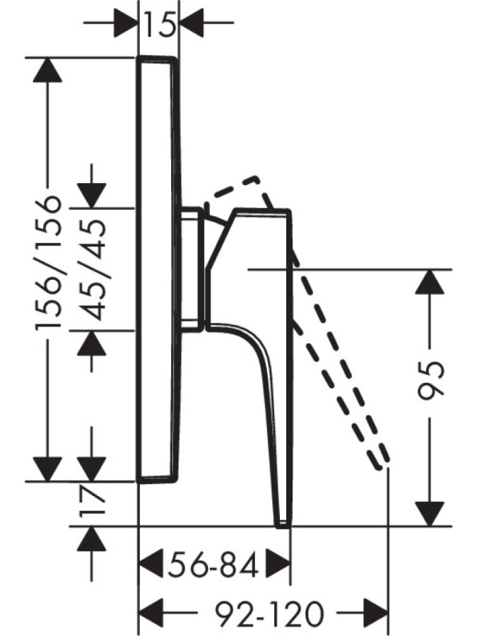 Hansgrohe 32565990S Set HG Metropol смеситель для душа (32565990+01800180) полированное золото