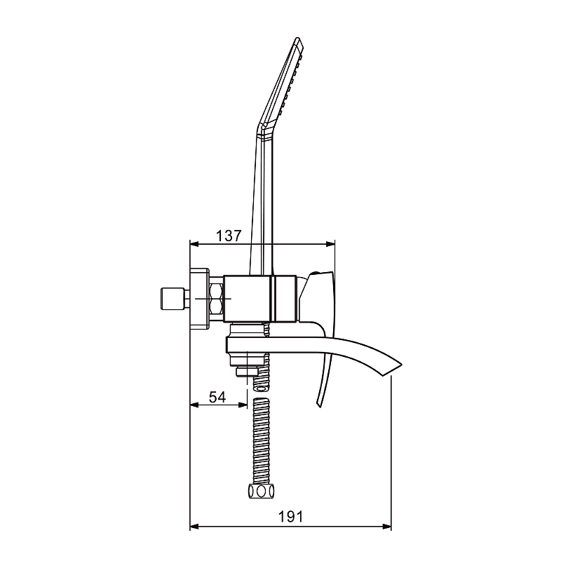 Смеситель для ванны Gappo G3207-6