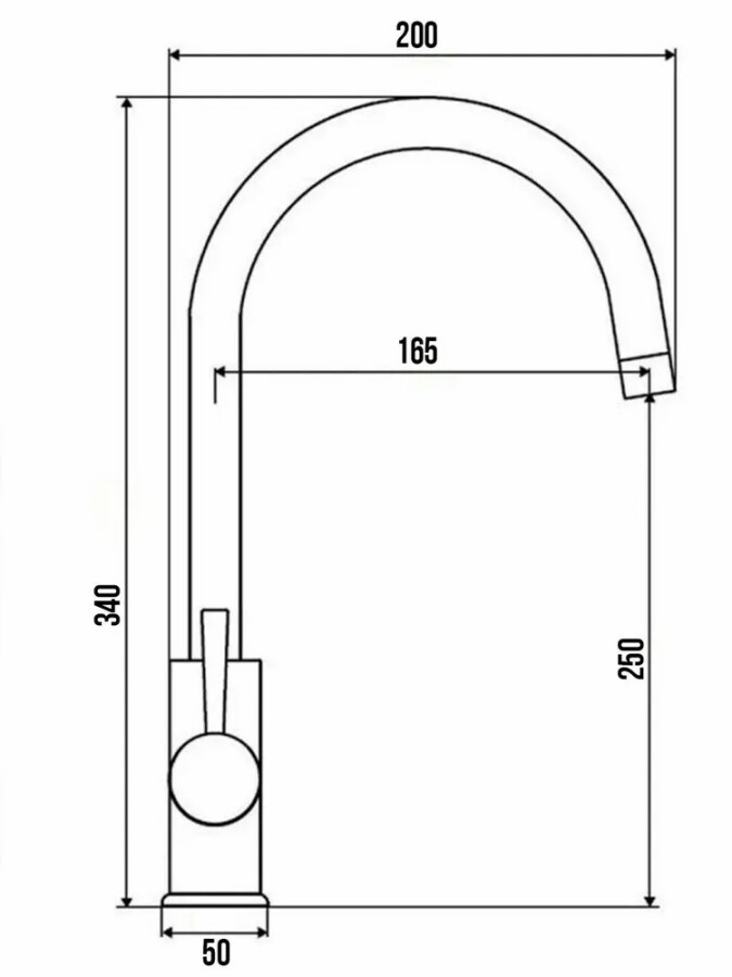 Смеситель для кухни Mixxus SUS-011-2 Белый CR0435