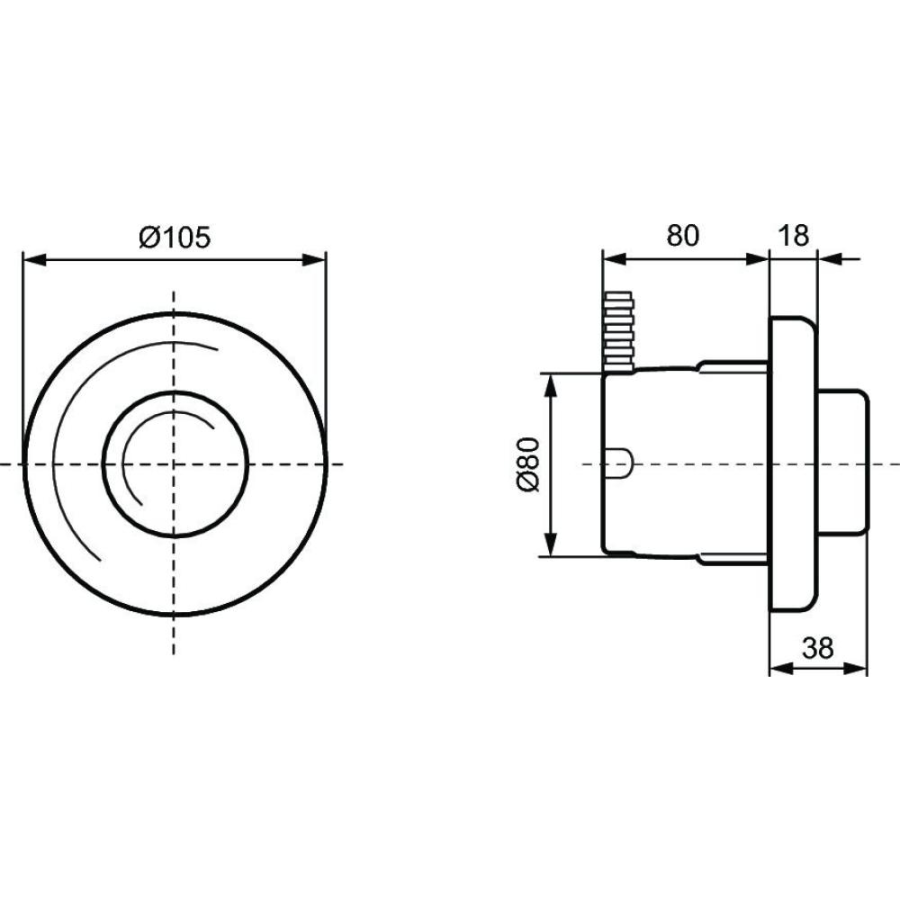 Ideal Standard кнопка смыва P2 R0184AC