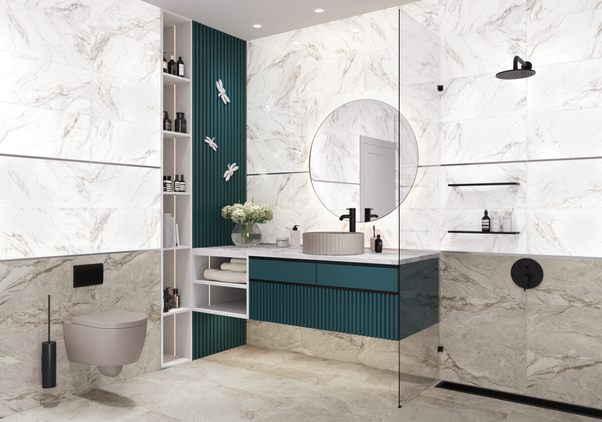 New Trend Интенсити темный / Intensity Dark Керамическая плитка настенная 300 x 600 x 9 WT36ITS18
