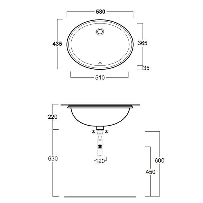 Simas Lavabi d'arredo раковина 58х43,5 см S53bi