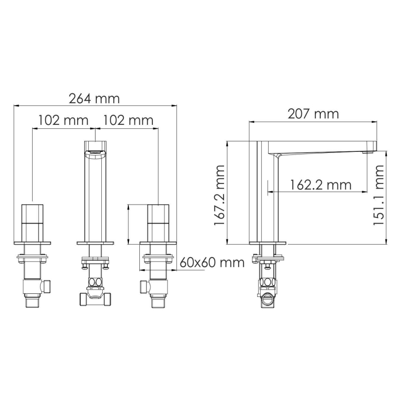 WasserKraft Saale 9500 смеситель для раковины 9535