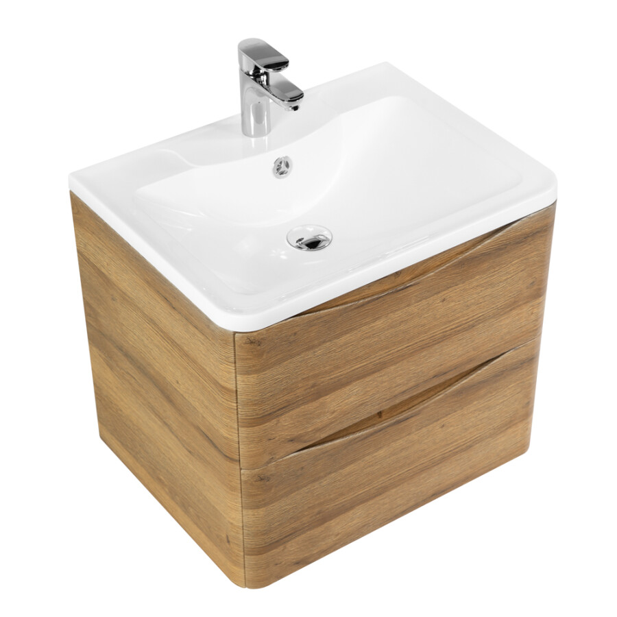 BelBagno ACQUA-600-2C-SO-RR 60см Rovere Rustico Тумба подвесная с раковиной