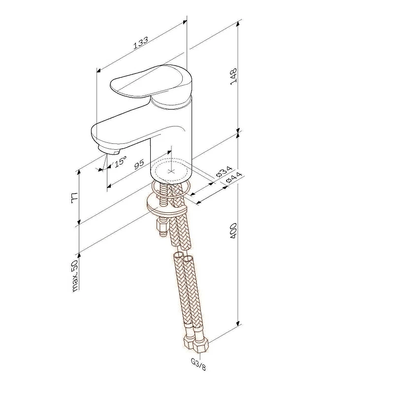 Am.Pm Sunny смеситель для раковины F85C02100