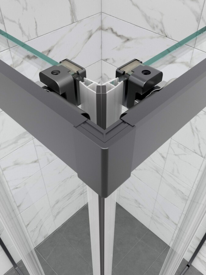 Душевая Ширма Triton pro Фикс-Графит 120х90 Щ0000077239