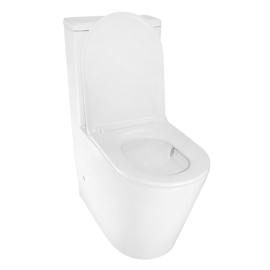 Унитаз-компакт Azario Margo 390х670х880 безободковый, слив Торнадо, с быстросъемным сиденьем микролифт AZ-2125-UQ1