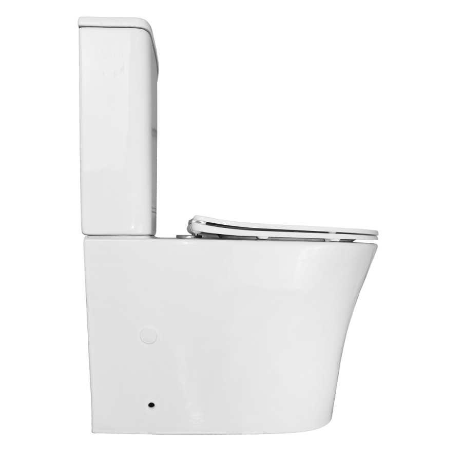 Azario ANTEO ROUND унитаз напольный безободковый с сиденьем микролифт AZ-1219A