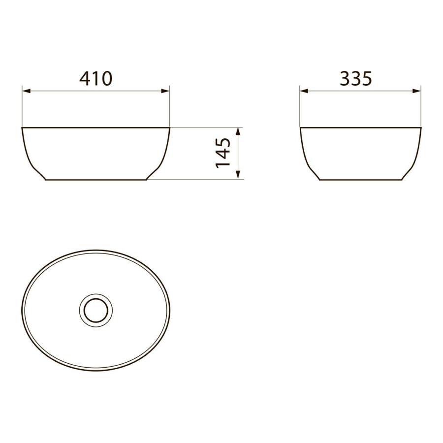 Point Сатурн раковина накладная 41 см PN43902WM