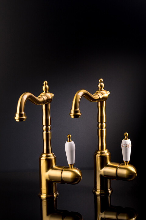 Смеситель для раковины высокий Boheme Medici Ripresa Бронза 302