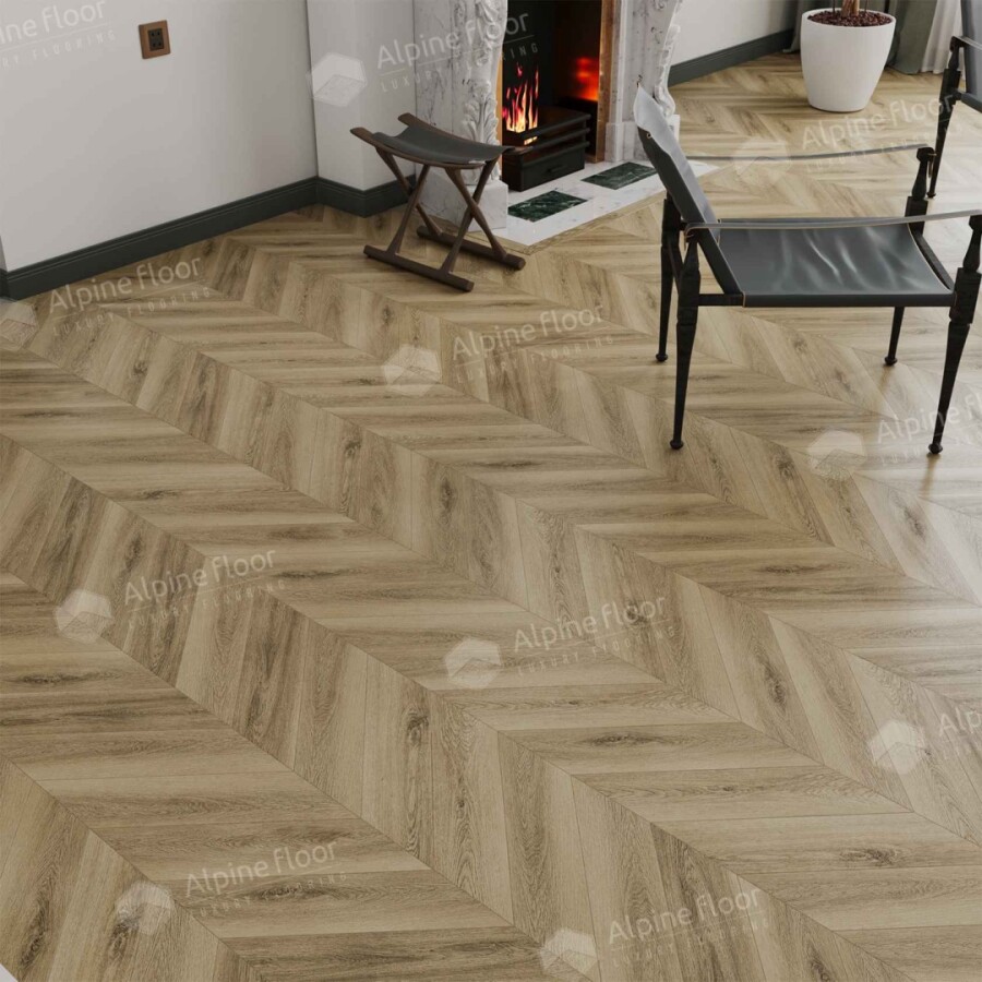 Alpine Floor Chevron Alpine SPC ламинат Вайпуа ЕСО 18-14 600х127х5 mm