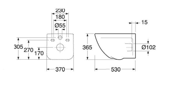 Gustavsberg Artic GB114330201231 унитаз подвесной