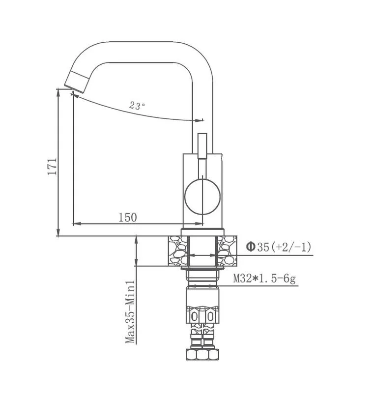 Haiba смеситель для кухни HB72304-4