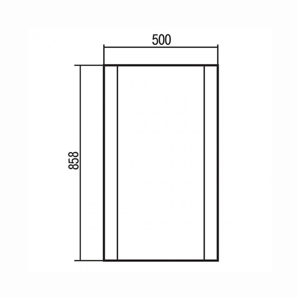 Зеркальное полотно Акватон Ария 50*85,8 1A140102AA430