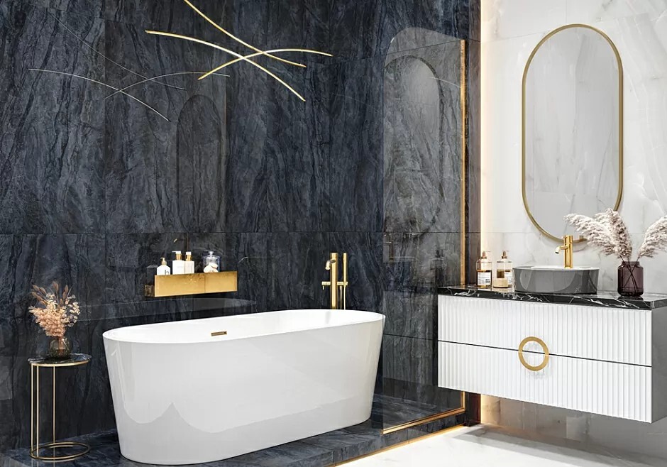 Керамогранит 60120CBL23HG LCM Cuba Blue Суперполированный 600 x 1200 x 8 мм.