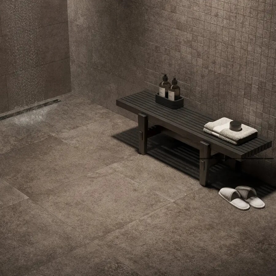 Керамический гранит Плинтус Kerama Marazzi Прованс Руссильон Коричневый тёмный матовый обрезной 60x9,5x0,9 KM6060G0911RBT6