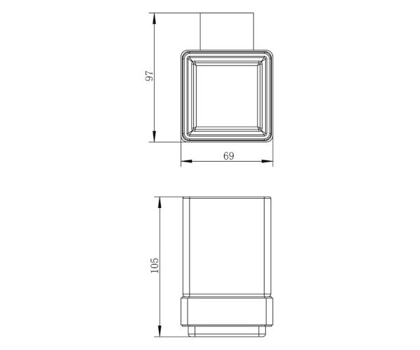 Imprese Bitov 120300 стакан для зубных щёток