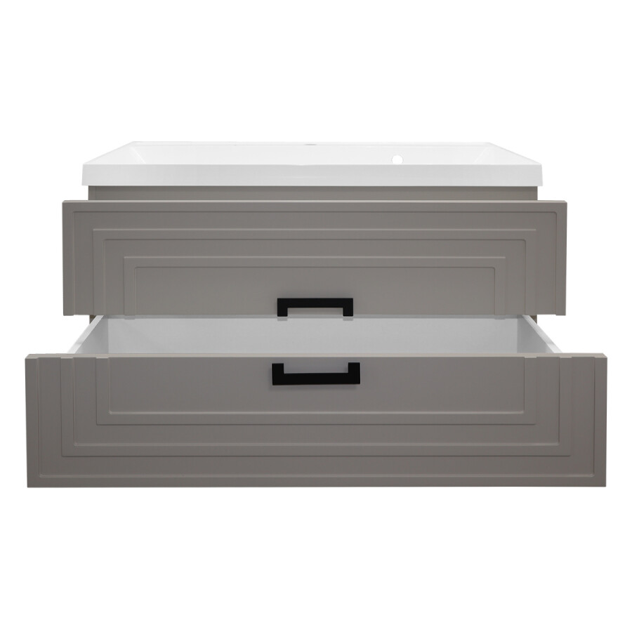 Комплект Тумба Azario ARMARIO 100/2 1000х450х585 подвесная, с раковиной CLASSIK 100, кашемир CS00096973