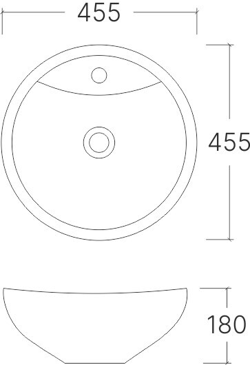 EvaGold раковина накладная белая 5236