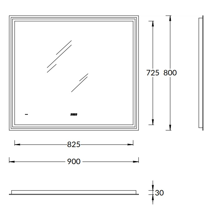 Kerama Marazzi Tecno зеркало 90 с подсветкой TE.mi.90