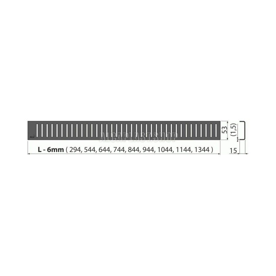 AlcaPlast Pure Дизайн-решетка 750 мм