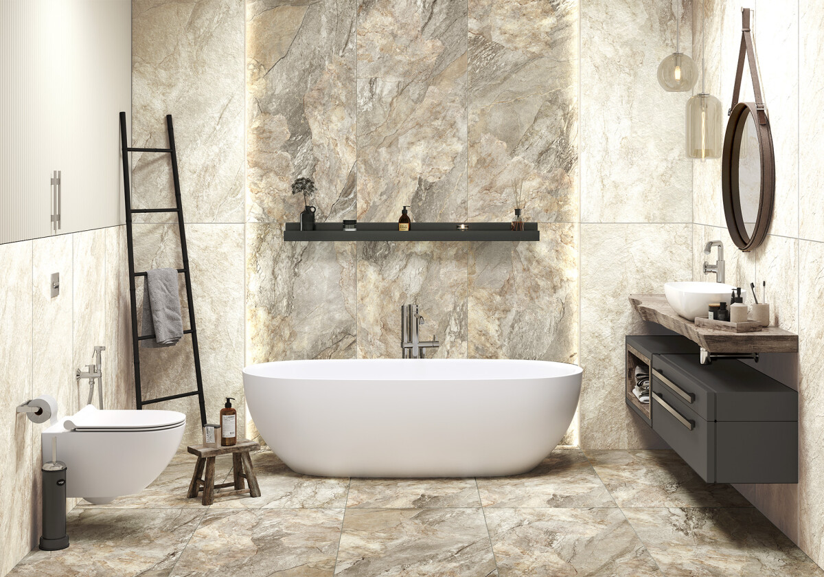 Керамогранит Delacora D30002M Slate Brown матовый карвинг 300x600x9.5