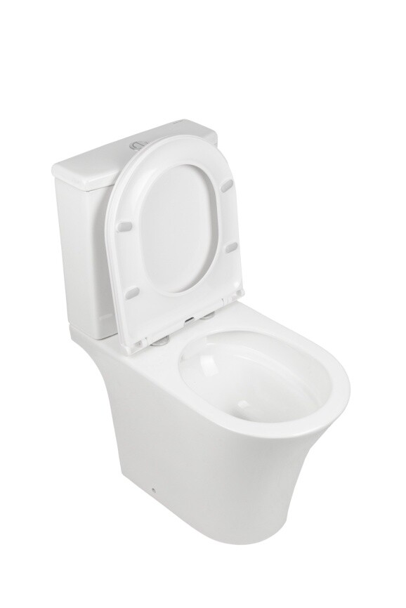 Aqua Nero STAR Унитаз-компакт безободковый, 642*378*830 мм,с сиденьем микролифт (soft close) дюропласт AN-007A