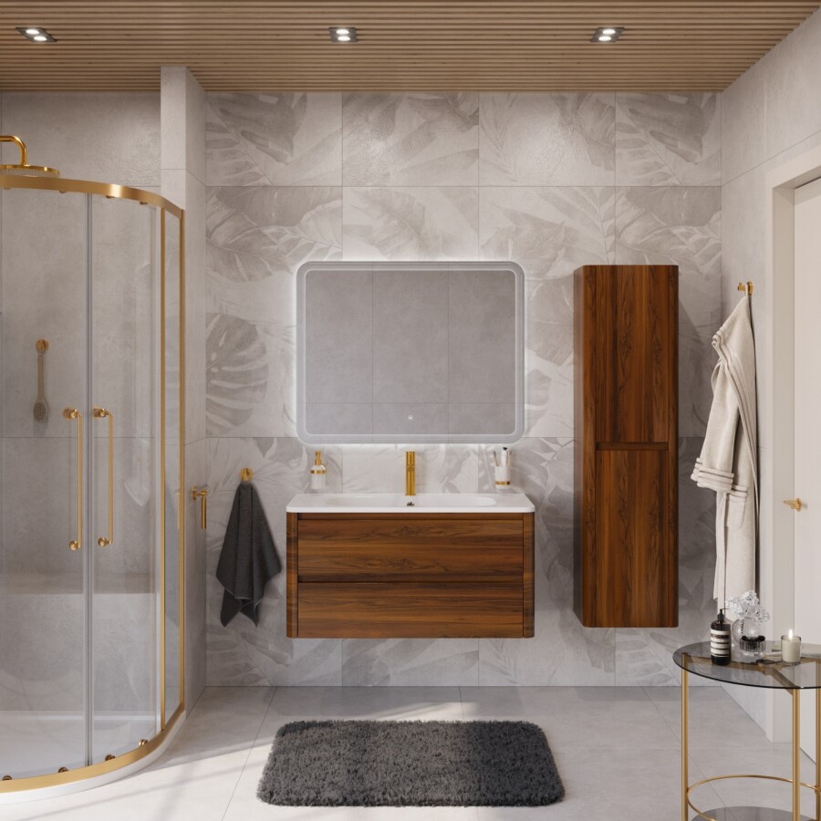 База под раковину подвесная с двумя выкатными ящиками 996x478x500 CEZARES RELAX-1000-2C-SO-RC-P