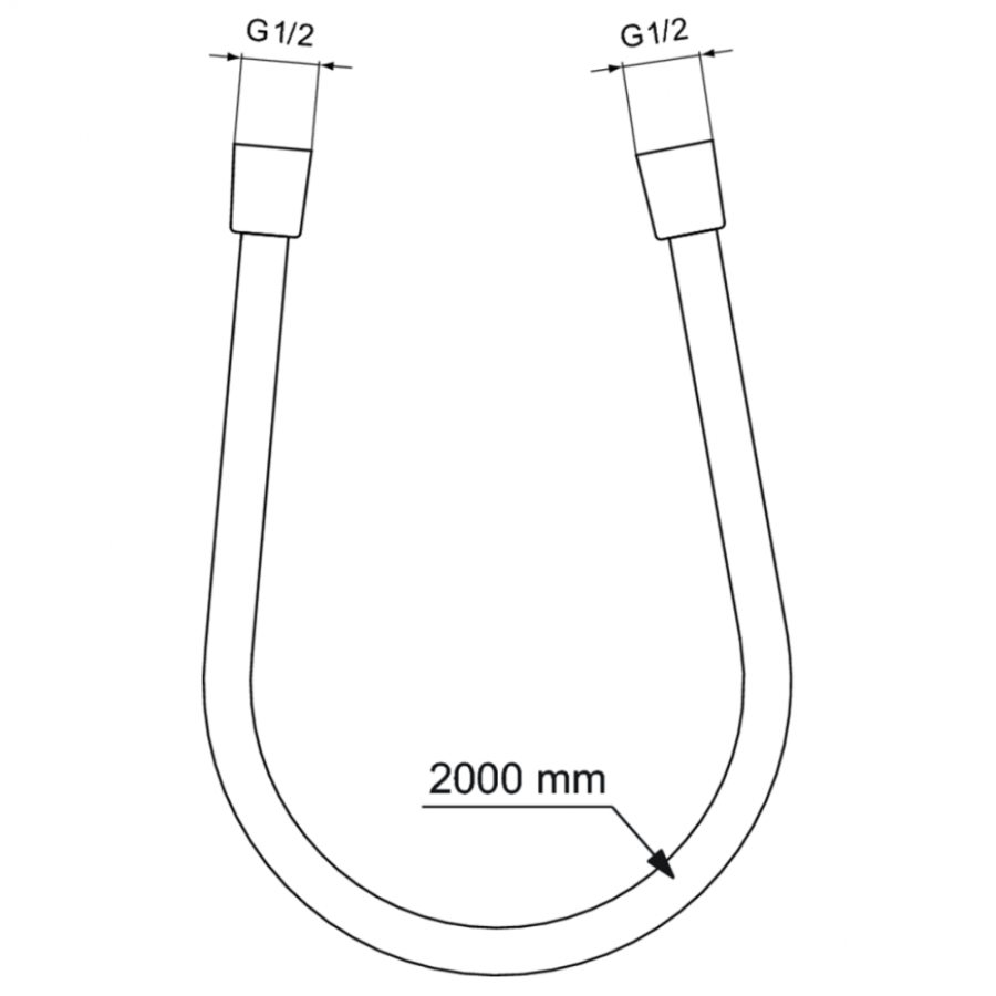 Ideal Standard душевой шланг 200 см BE200AA