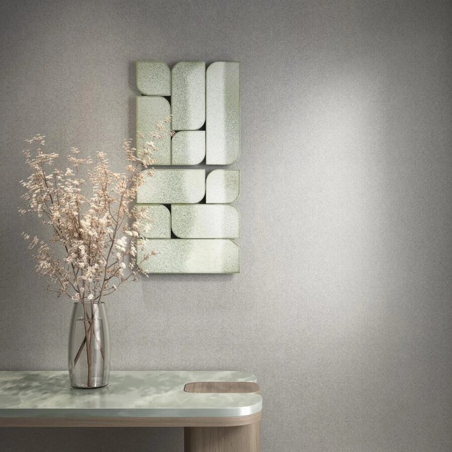 Керамическая плитка Модульное Панно Kerama Marazzi Прованс Силуэт зелёный светлый 30x30x1,6 KMD3RIC014