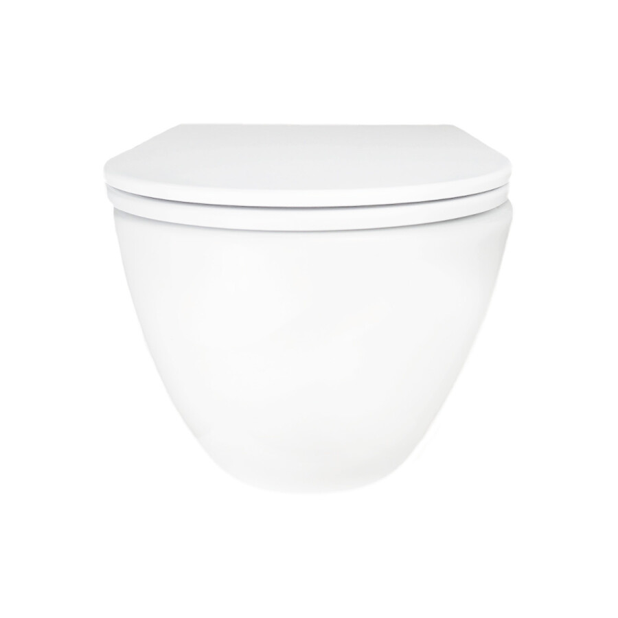 Унитаз подвесной Azario Rumba360х520х365 безободковый, система смыва "Скрытое Торнадо", с быстросъемным сиденьем "Микролифт" AZ-5175T-WHT