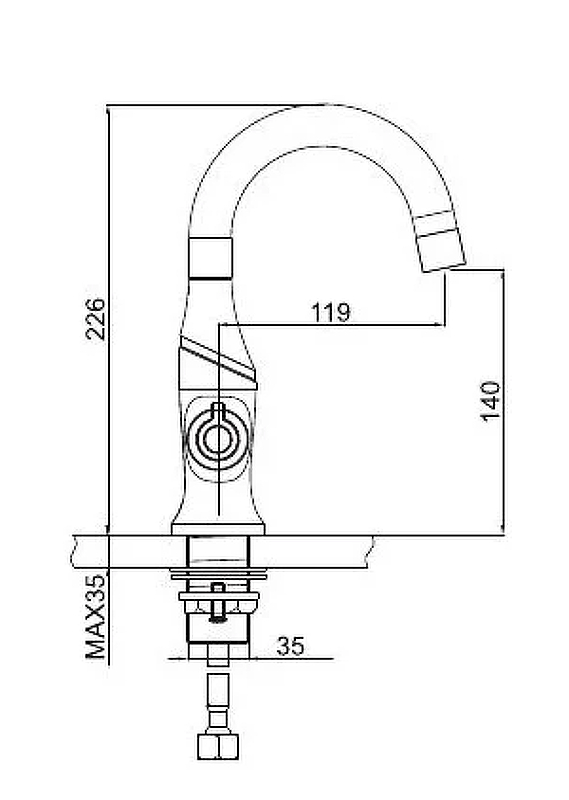 Смеситель для раковины Gappo Stella G1049