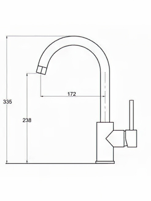 Смеситель для кухни Champion SUS-011 (N) без подводки CH1548