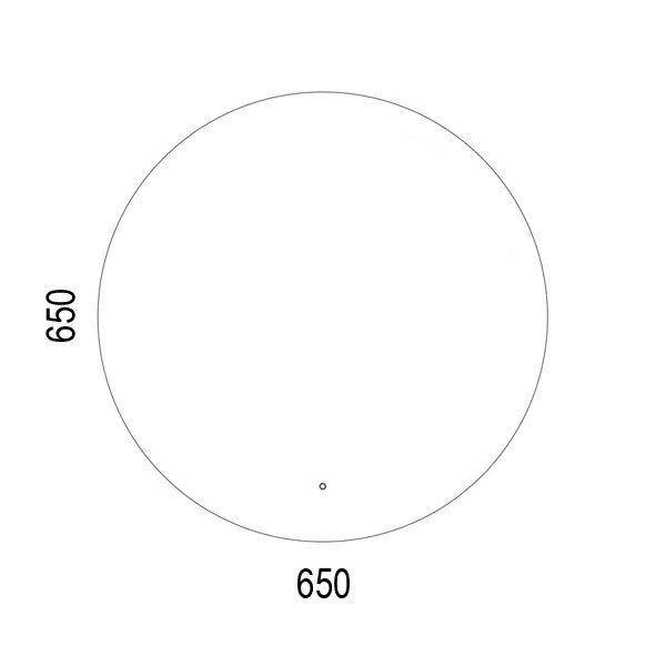 Зеркальное полотно Azario Плаза D650 ФР1537