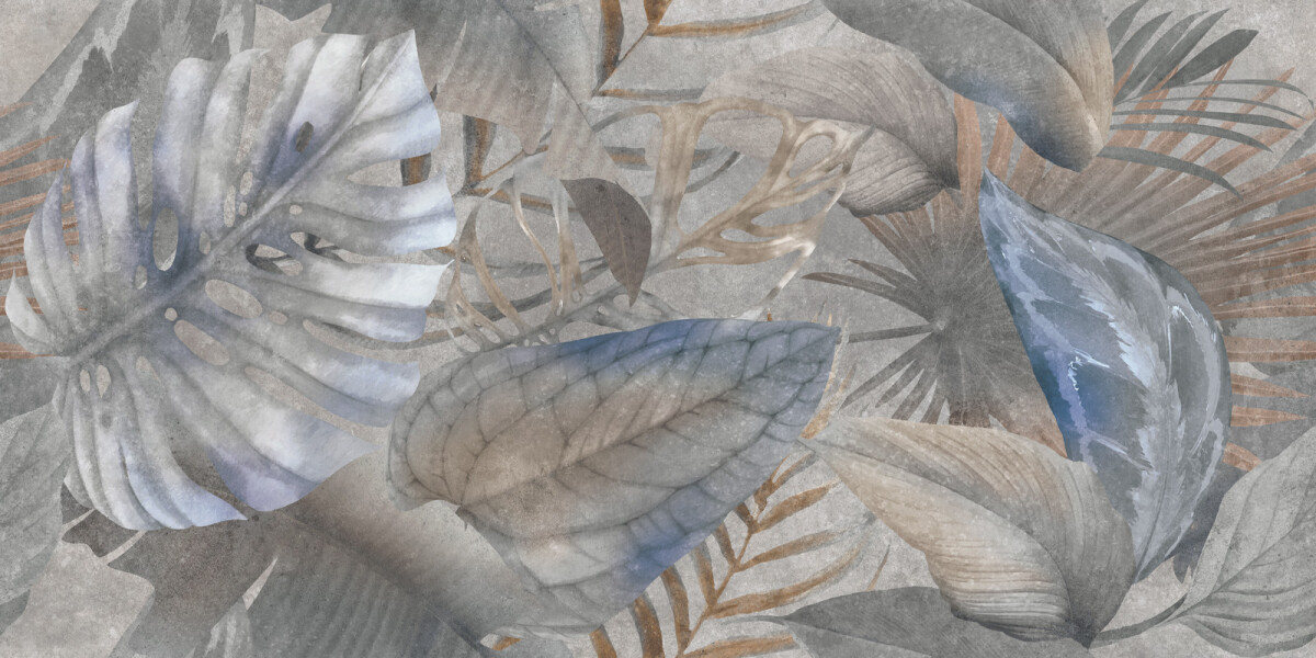Delacora Bahamas Floristry Dark Керамогранит 600 x 1200 x 9.5 D120240G