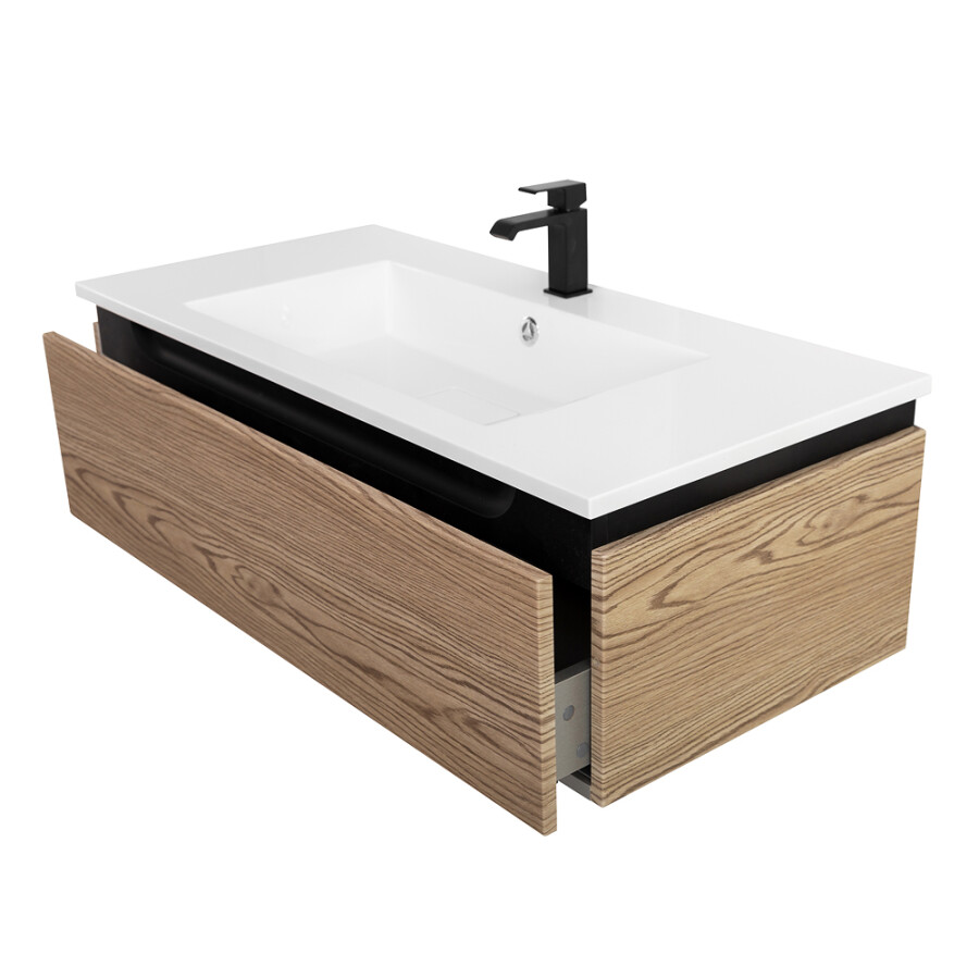 CEZARES SLIDER-1000-1C-SO-RT-P База под раковину подвесная с одним выкатным ящиком 996x476x299 мм