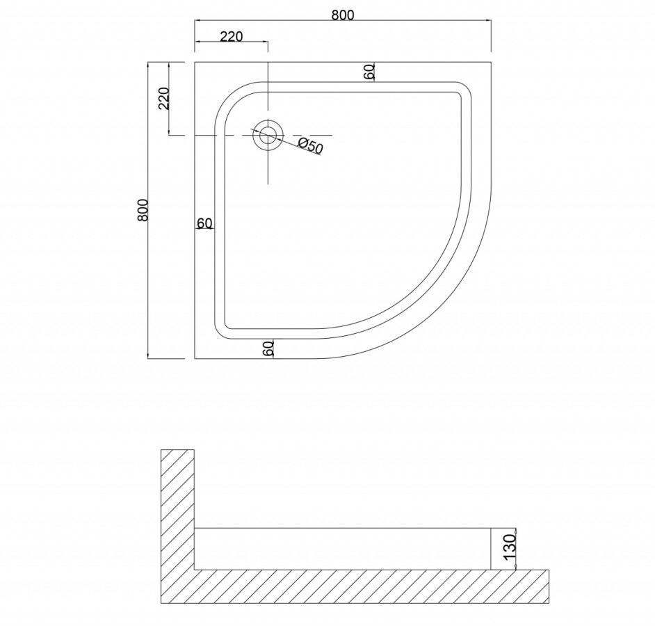 Душевой уголок 80x80 Niagara NG 6686-08 66860811