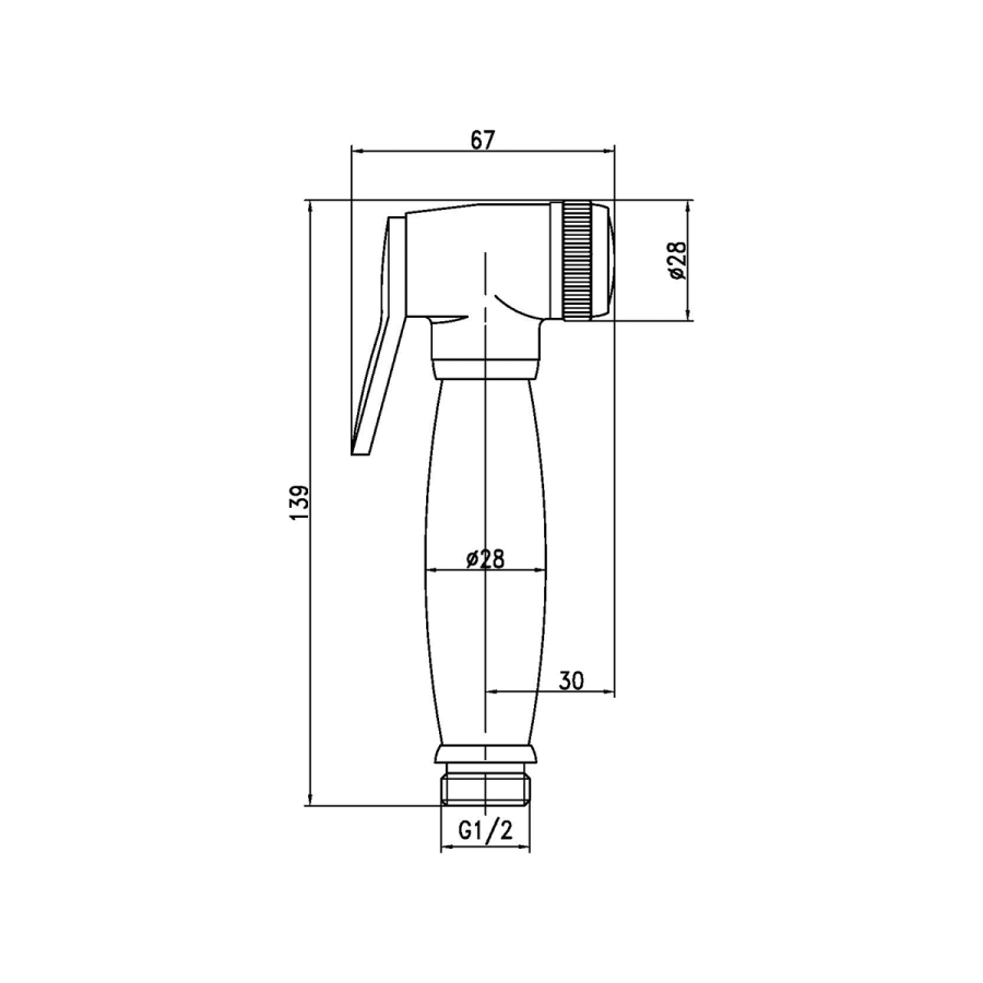 Lemark лейка для биде LM8047B