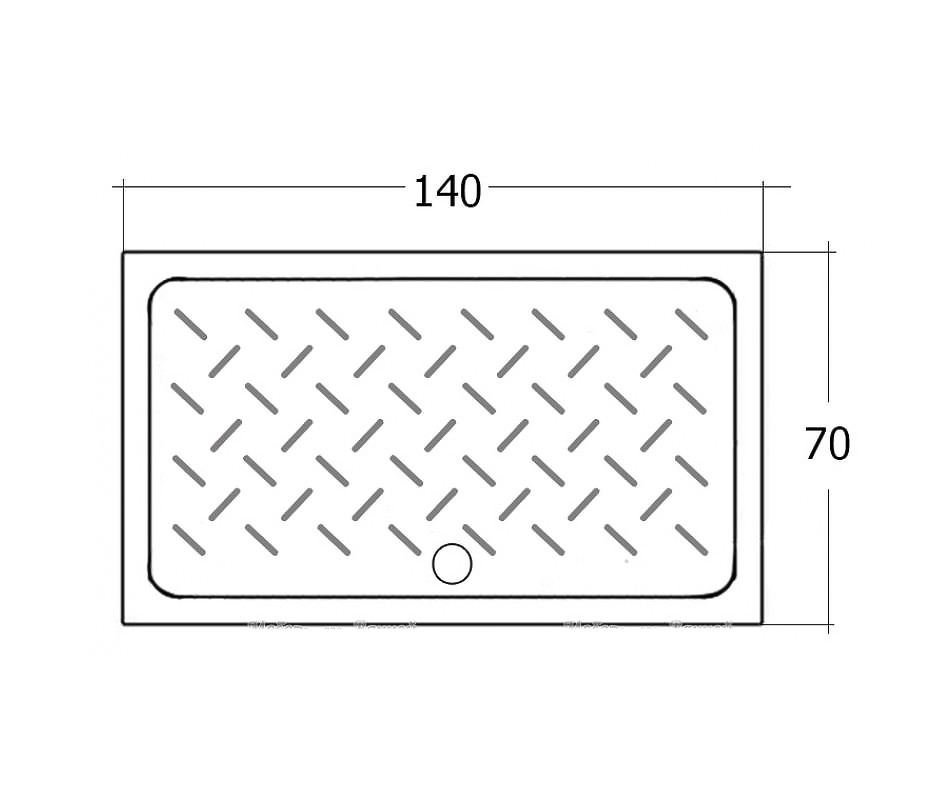 RGW CR-147 19170374-01 70*140*10 душевой поддон керамика