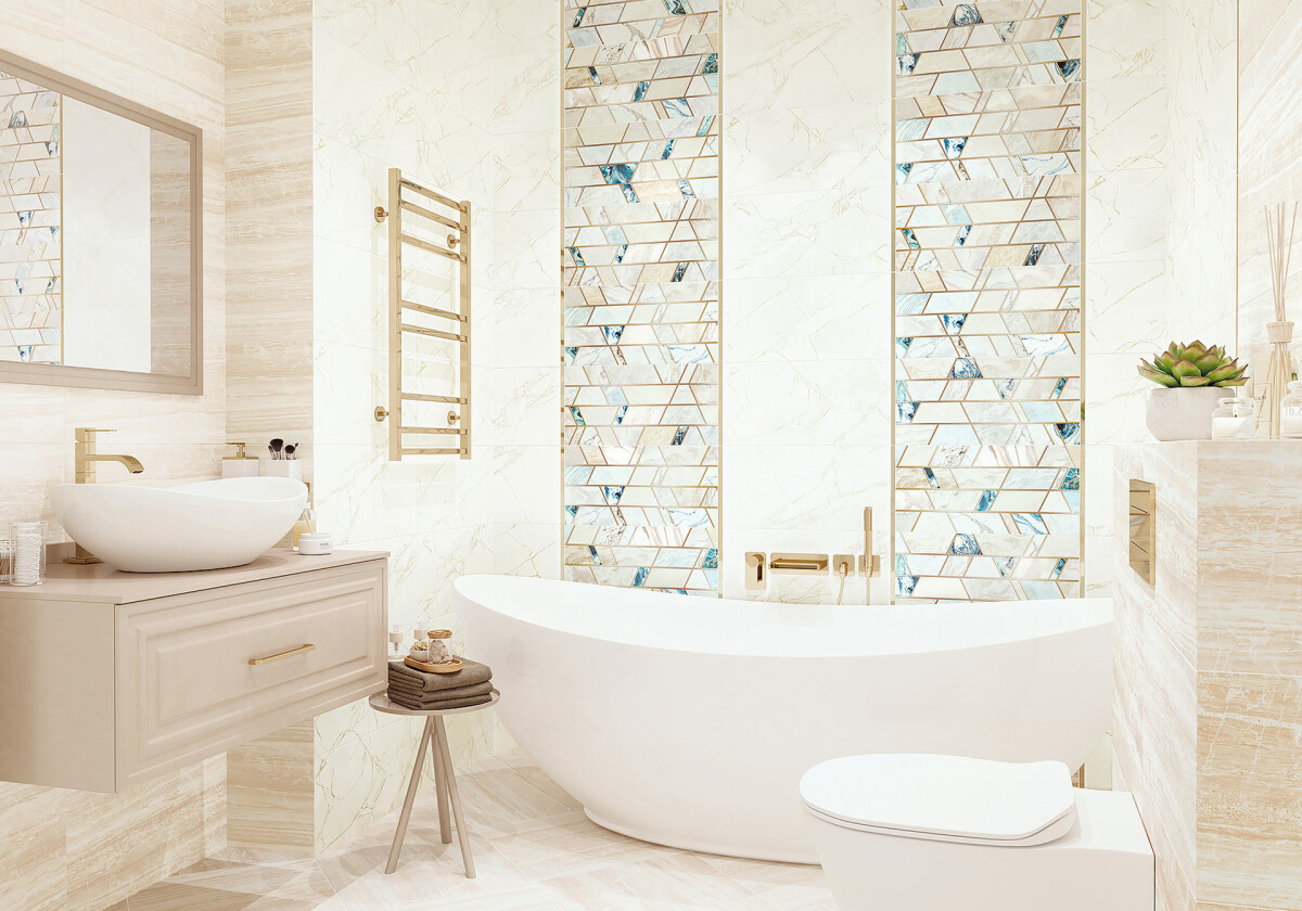New Trend Довер песочный / Dover Sand Керамическая плитка настенная 249 x 500 x 7.5 WT9DOV11